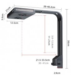 Dimensions of the Noopsyche K7 V3 LED Light